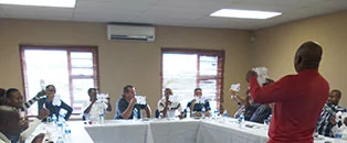 Effective Public Speaking Course training session in a conference room